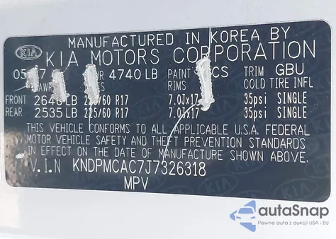 2018 Kia Sportage Lx from USA, damaged, VIN KNDPMCAC7J7326318